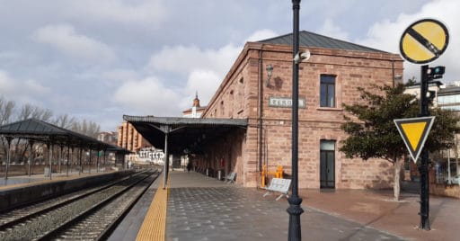 La estación de Teruel fotografiada en 2020. JCABBE3.