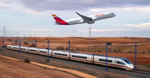 Renfe e Iberia amplía el billete integrado Train & Fly a 14 ciudadess españolas. Tren: ANDRÉ MARQUES. Avión: DAWLAD AST.