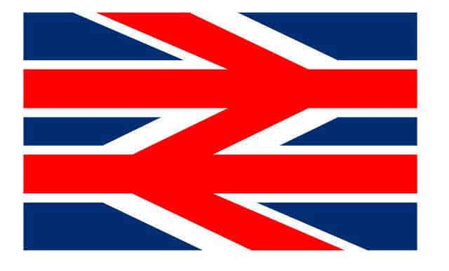 Logotipo propuesto para Great British Railways, basada en la popular flecha doble diseñada en 1965 por Gerry Barney para British Rail.