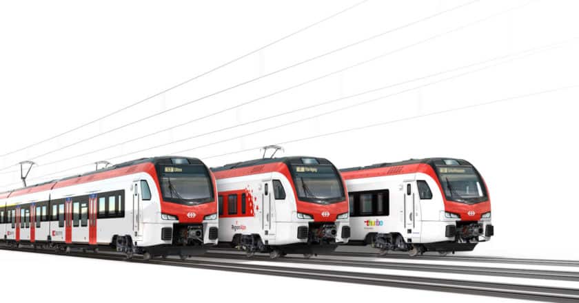 Imagen a ordenador de los hasta 510 FLIRT para SBB que va a fabricar Stadler. © STADLER.