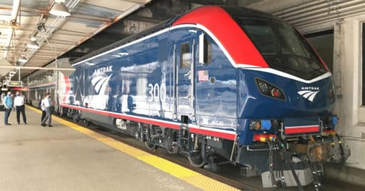 La cabeza de serie de la Siemens Charger ALC-42 en la Union Station de Chicago. STEVEN VANCE.