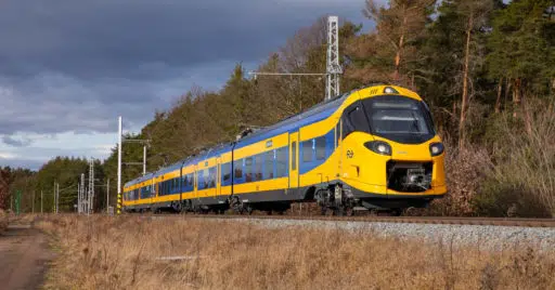 Tren ICNG de la serie 3100 de NS durante un viaje de pruebas. © ALSTOM.