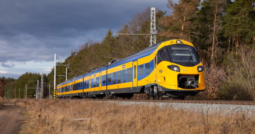 Tren ICNG de la serie 3100 de NS durante un viaje de pruebas. © ALSTOM.