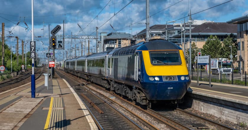 HST de ScotRail en la estación de Edinburgh Haymarket. PAUL SMITH.