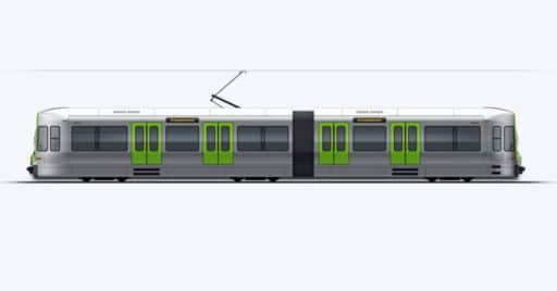 Diseño de los nuevos trenes ligeros que CAF va a fabricar para el Stadtbahn de Hannover. © ÜSTRA-TRICON.