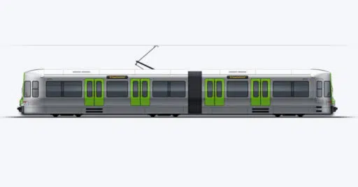Diseño de los nuevos trenes ligeros que CAF va a fabricar para el Stadtbahn de Hannover. © ÜSTRA-TRICON.