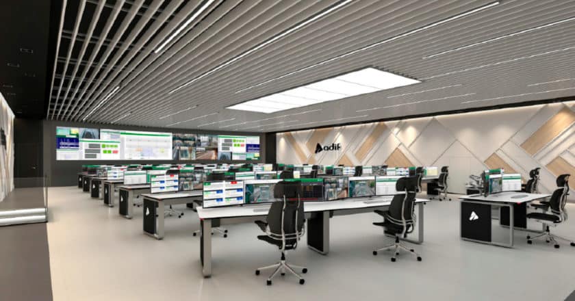 Diseño a ordenador del Centro Neuronal de Estaciones de Adif, que se va a crear en la estación de Valdebebas (Madrid). © ADIF.