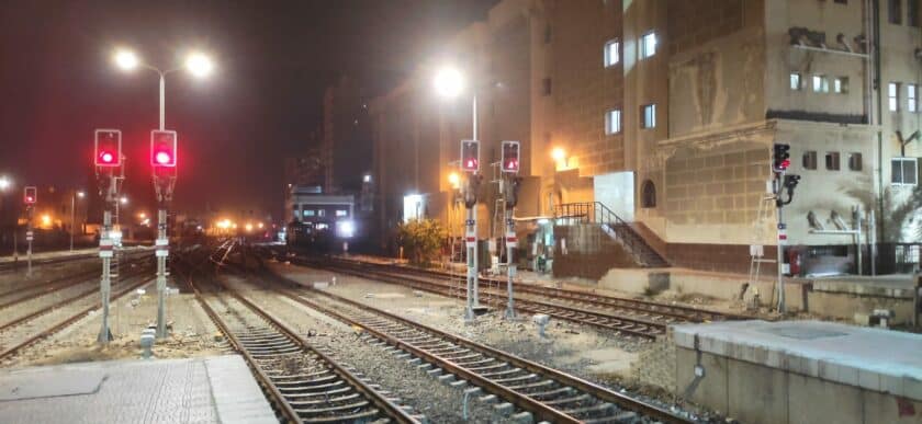 Vías de la estación de Alejandría. © THALES.