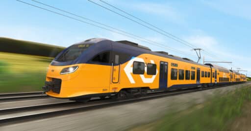 Diseño a ordenador de los trenes Civity de alta capacidad que CAF va a fabricar para la neerlandesa NS. © CAF.