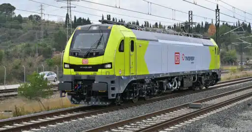 La CC 6006 de Transfesa Logistics durante sus primeras pruebas en España. © JORDI SANTIVIERI.