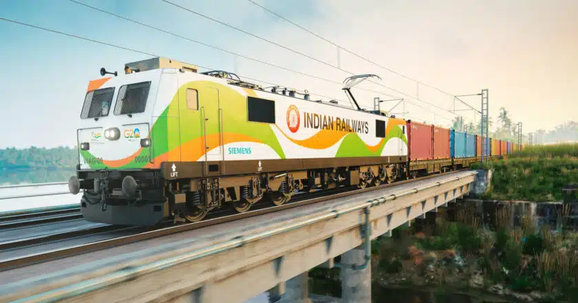 Diseño a ordenador de una de las 1.200 locomotoras que Indian Railways ha encargado a Siemens. © SIEMENS MOBILITY.