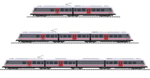Boceto de la propuesta de diseño exterior de los trenes de ancho métrico. © CAF.