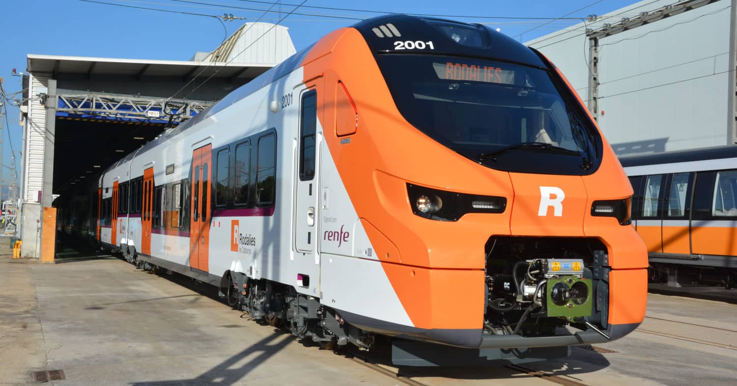 452-001 with Rodalies livery at the Alstom factory in Santa Perpetua. © MIGUEL BUSTOS.