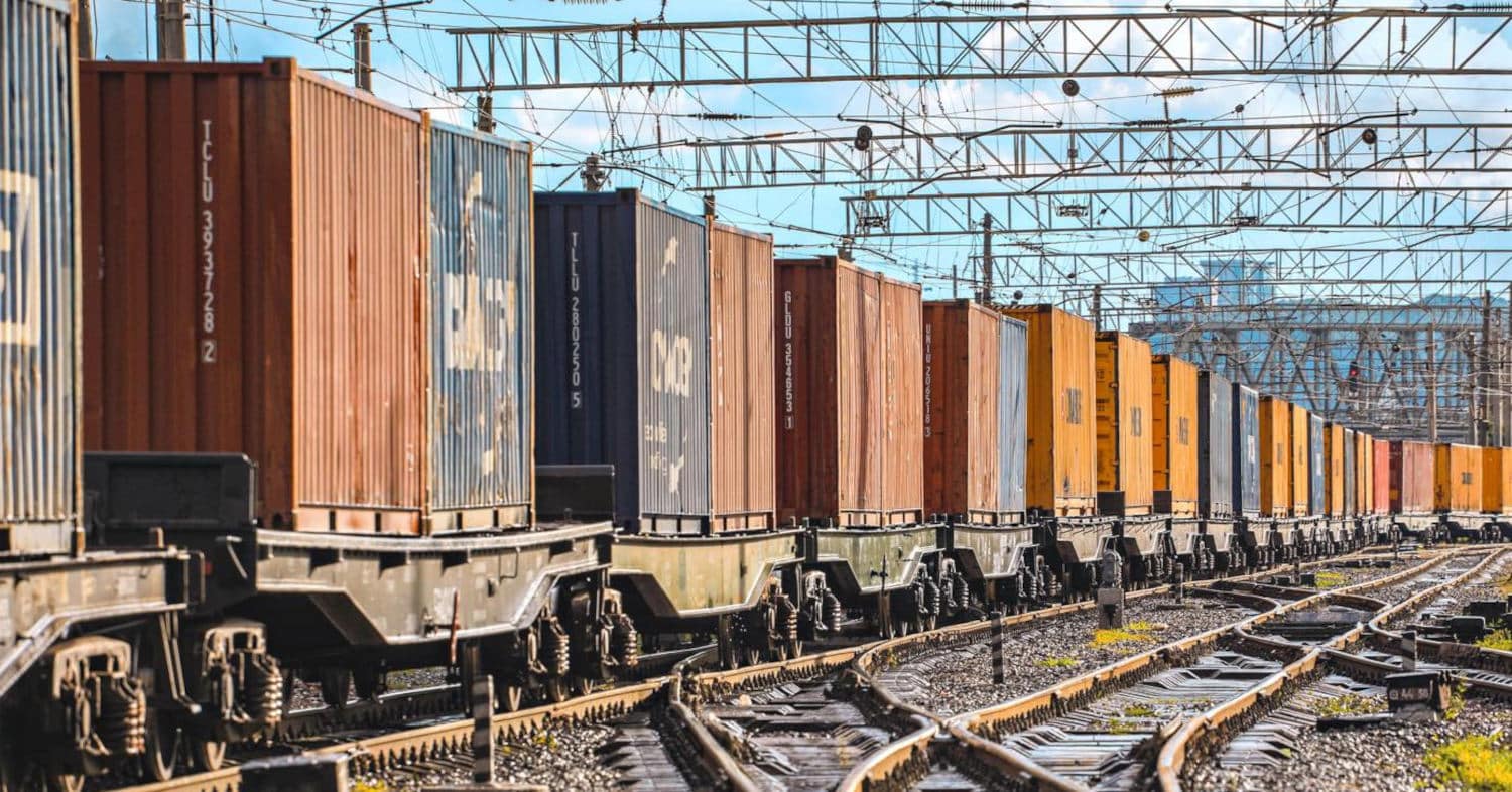 Container train in the route Brovary - Port of Odessa. © UZ.
