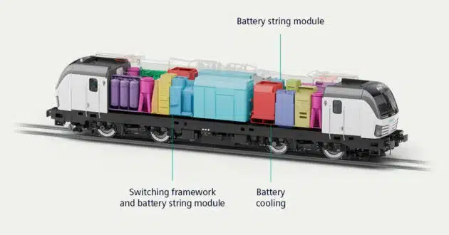 Diagram of the interior design of Vectron locomotives with battery module. © SIEMENS MOBILITY.
