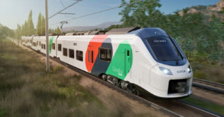 Imagen a ordenador de un tren Coradia Stream de Alstom como los adquiridos por Bulgaria. © ALSTOM.