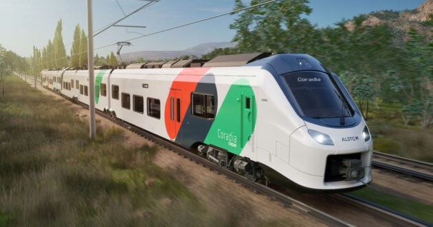 Imagen a ordenador de un tren Coradia Stream de Alstom como los adquiridos por Bulgaria. © ALSTOM.