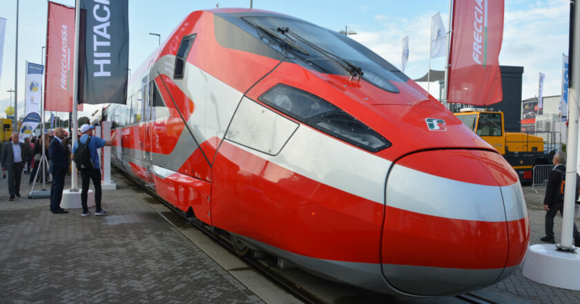 Trenitalia's second generation ETR 1000 in Berlin at InnoTrans 2024, the city where they will arrive from Italy in 2028. © MIGUEL BUSTOS.