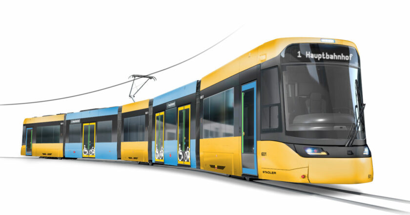Diseño a ordenador de los tranvías TRAMLINK que Stadler fabricará para la ciudad alemana de Gotha. © STADLER.