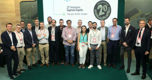 Celebración del 20 aniversario de Captrain en el Salón Internacional de la Logística 2025. © CAPTRAIN ESPAÑA.