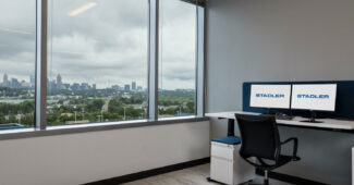 Despacho en el interior de las nuevas oficinas de Stadler Signalling en Atlanta. © STADLER.