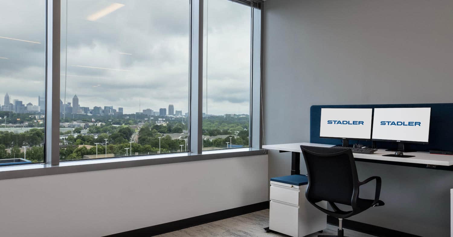 Despacho en el interior de las nuevas oficinas de Stadler Signalling en Atlanta. © STADLER.
