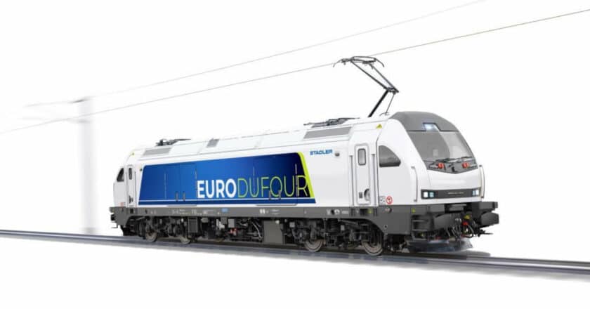 Imagen a ordenador de la locomotora Euro DuFour de Stadler. © STADLER RAIL.