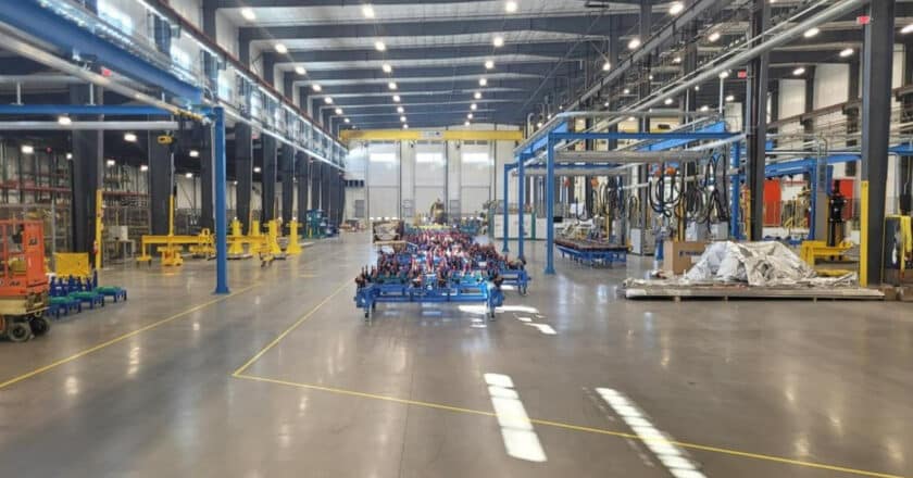 Interior de la nueva Plant 4 en Hornell. © ALSTOM.