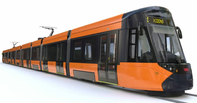 Design of the Urbos trams for the Xidong line in New Taipei City. © CAF.