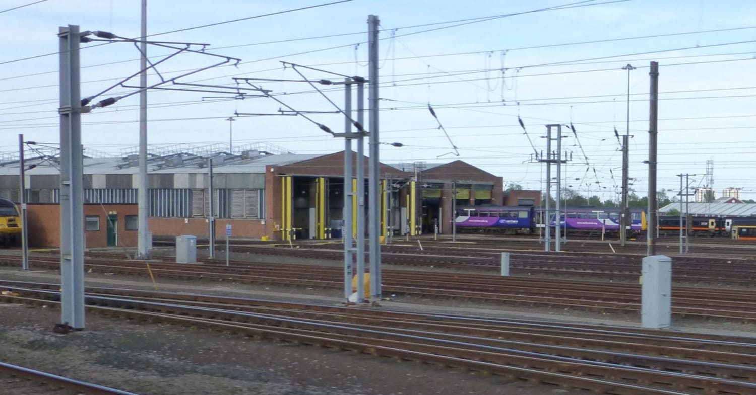 View of the Heaton depot, where the first coordination work has been done (CC BY SA) RUSSEL WILLS-MAINTENANCE DEPOT-Wikimedia Commons. Cropped image.