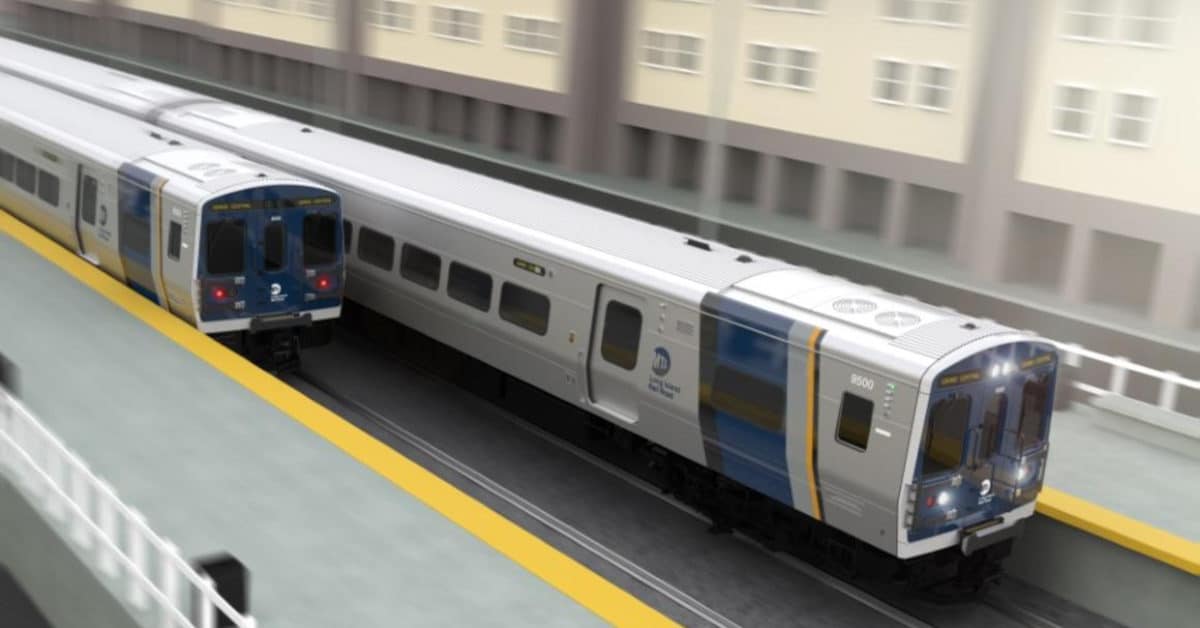 Conceptual design of MTA's new M-9A trains for the Long Island Rail Road and Metro-North. © ALSTOM-ADVANCED & CREATIVE DESIGN.