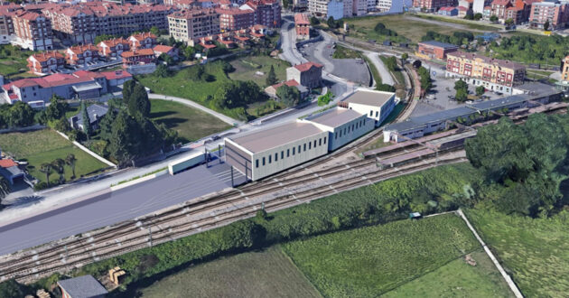 Diseño a ordenador de la nueva Base de Mantenimiento de Infraestructura en El Berrón. © ADIF.