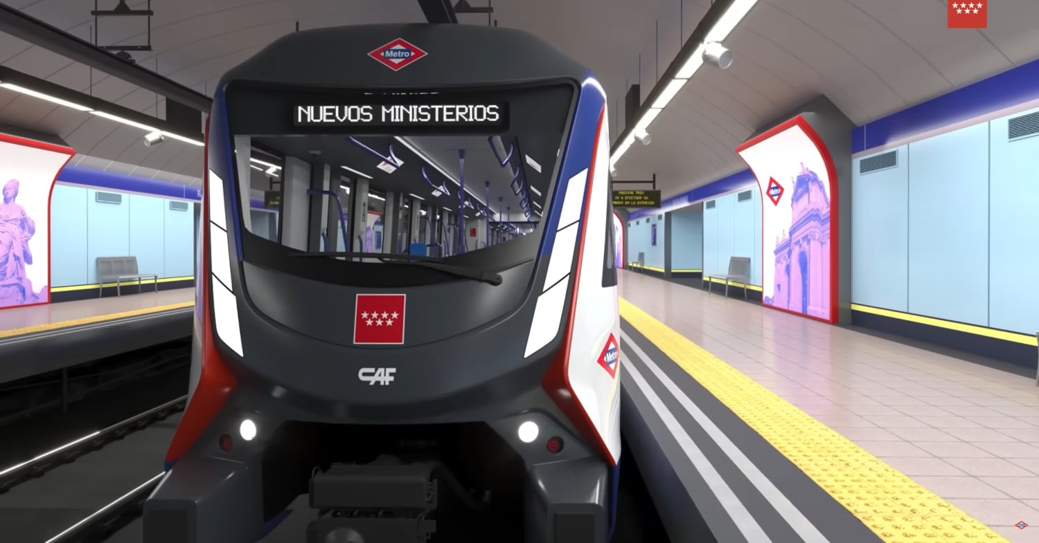 Imagen a ordenador de uno de los nuevos trenes de la línea 6. © METRO DE MADRID.