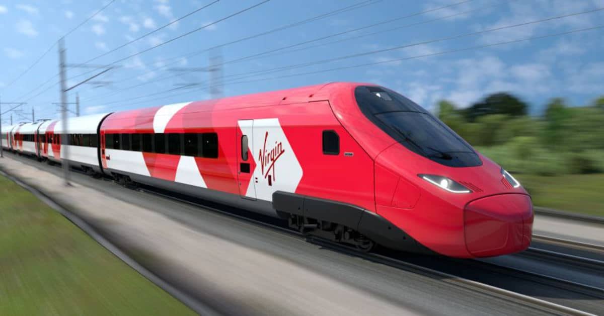 Diseño a ordenador de los futuros Avelia Stream de Virgin Trains. © VTE HOLDINGS.