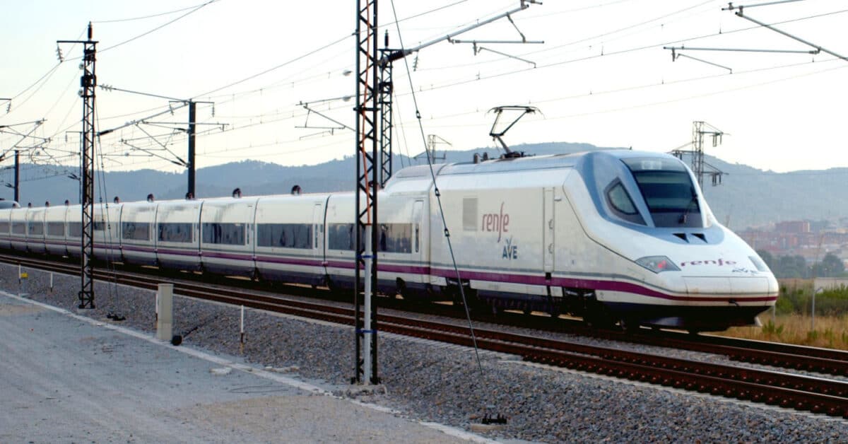 Tren de la serie 102, como el empleado por Renfe para sustituir a los serie 106 en el Avlo Madrid-Barcelona. (CC BY) BONAVENTUR A LERIS-Flickr. Imagen recortada.
