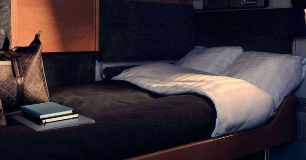 Interior of an RDC sleeper used for SJ's Stockholm-Berlin overnight service. © RDC DEUTSCHLAND.
