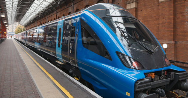 Chiltern Railways' Mark 5A car composition at London Marylebone station during its presentation. © CHILTERN RAILWAYS.