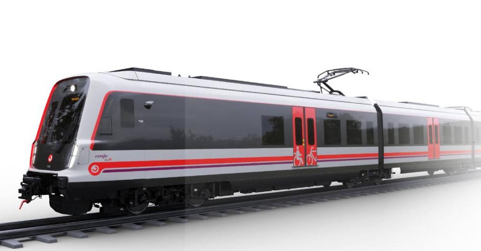 Diseño a ordenador de los nuevos trenes de ancho métrico de Renfe.