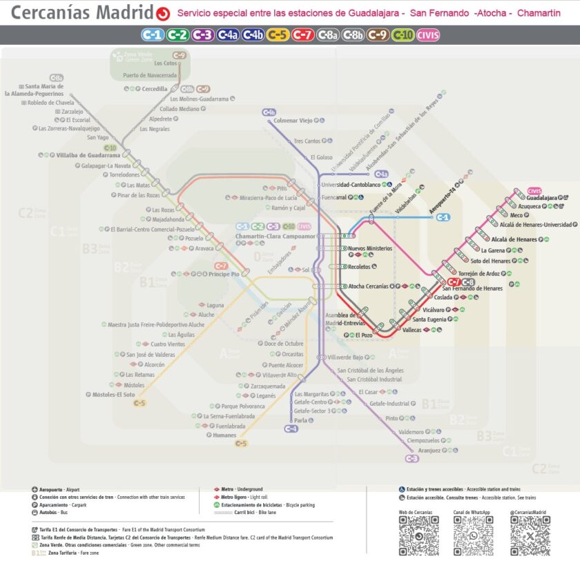 Plano de Cercanías modificado mientras se repara la infraestructura