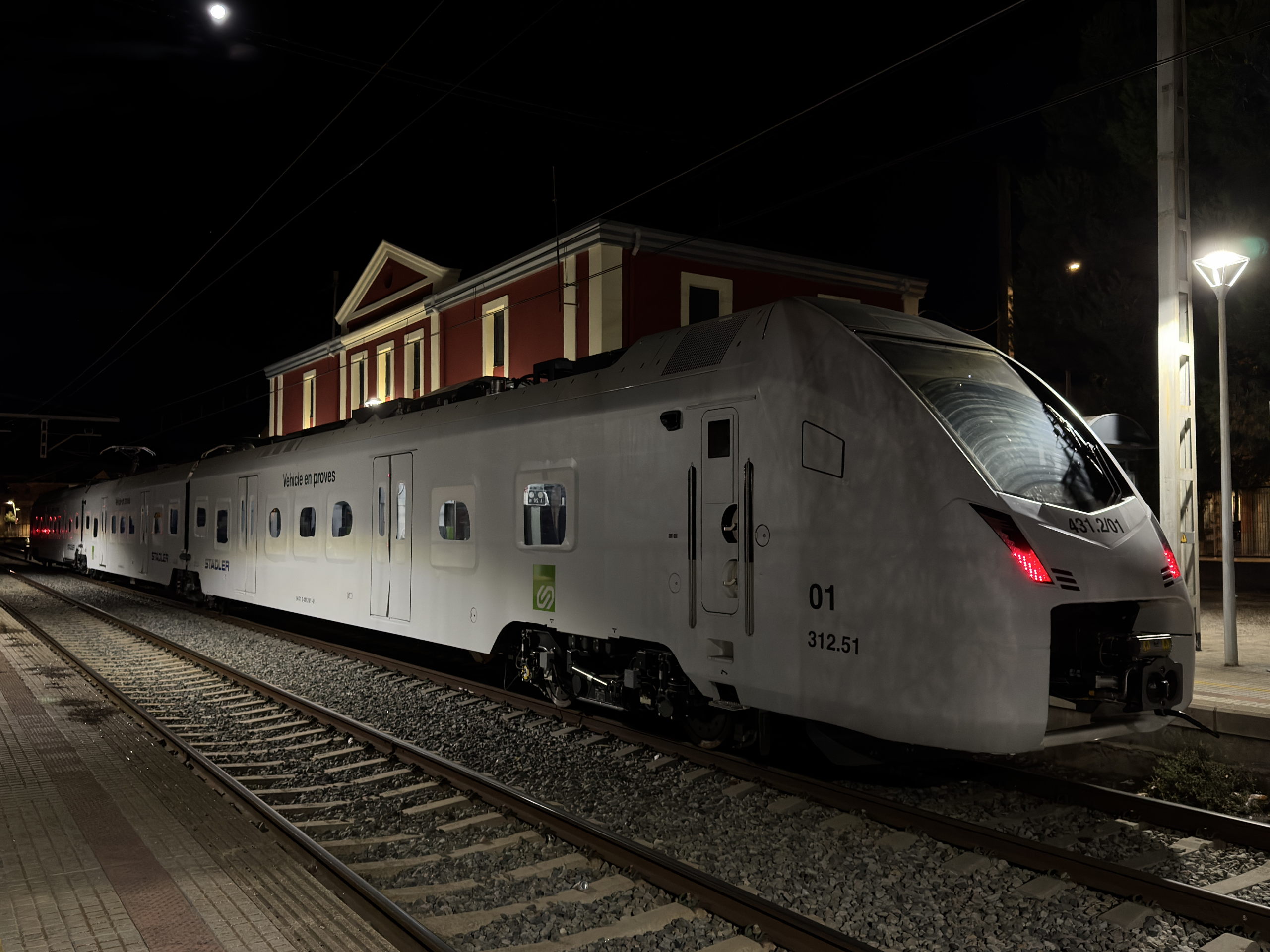 Primeras pruebas de la serie 312 de FGC