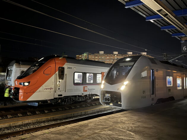 Primeras pruebas de la serie 312 de FGC