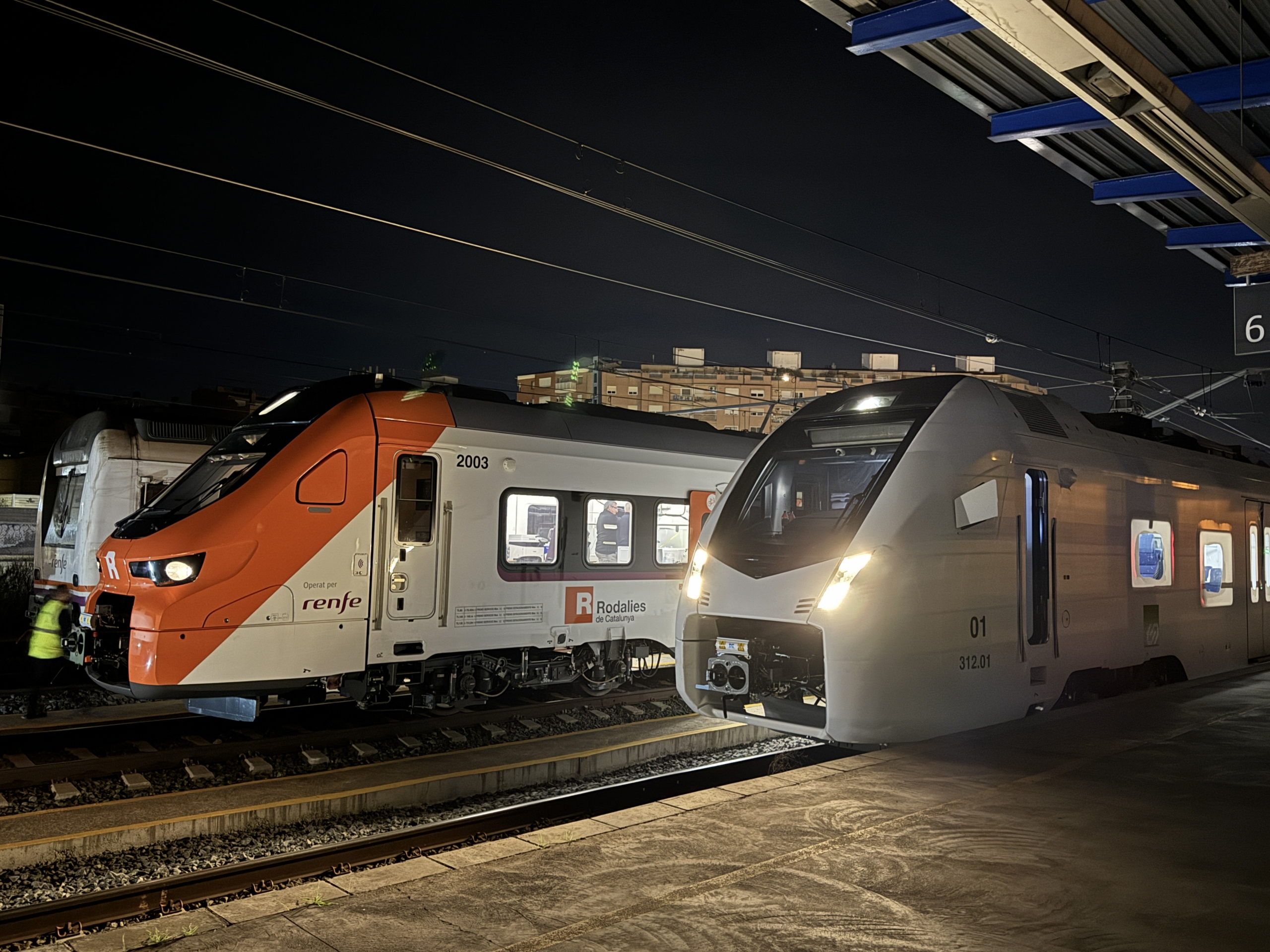 Primeras pruebas de la serie 312 de FGC