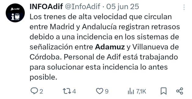 Incidencia 5 de junio
