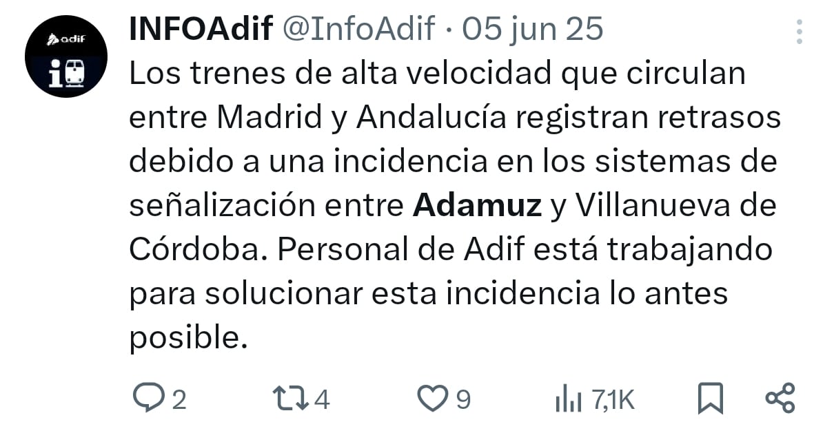 Incidencia 5 de junio