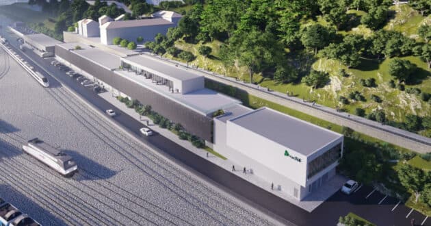 Diseño a ordenador de la integración ferroviaria en Santander. © MINISTERIO DE TRANSPORTES Y MOVILIDAD SOSTENIBLE.