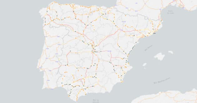 Captura de pantalla del mapa publicado por El País sobre Mapbox-OpenStreetMap.