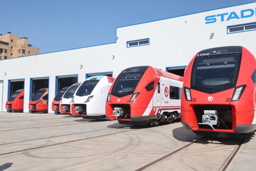 Trenes de la serie 453 en Albacete. © MINISTERIO DE TRANSPORTES Y MOVILIDAD SOSTENIBLE.