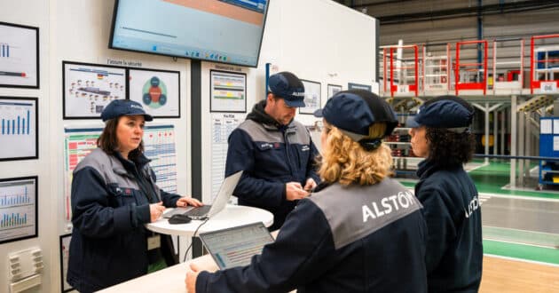 Trabajadores de Alstom en la factoría de La Rochelle. © ALSTOM.