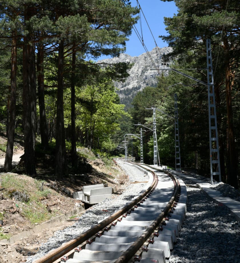 Progress of the track laying on 21 May. © ADIF.