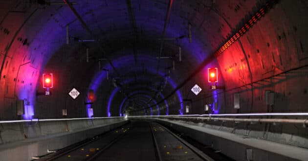 Inside the Atocha-Chamartín tunnel for high-speed trains. © ADIF.